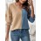 Elegant Color Block V-Neck Blouse for Women - Breathable Polyester, Machine Washable - Perfect for Spring/Summer/Fall