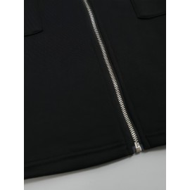 Women's Large Size Sports Zipper Hoodie Casual Long Sleeve with Pockets Ultra Jacket